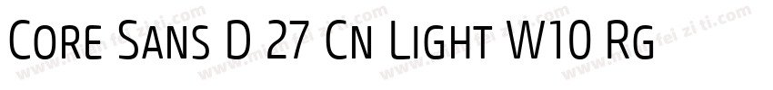 Core Sans D 27 Cn Light W10 Rg字体转换